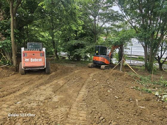 台南新化怪手小山貓整地