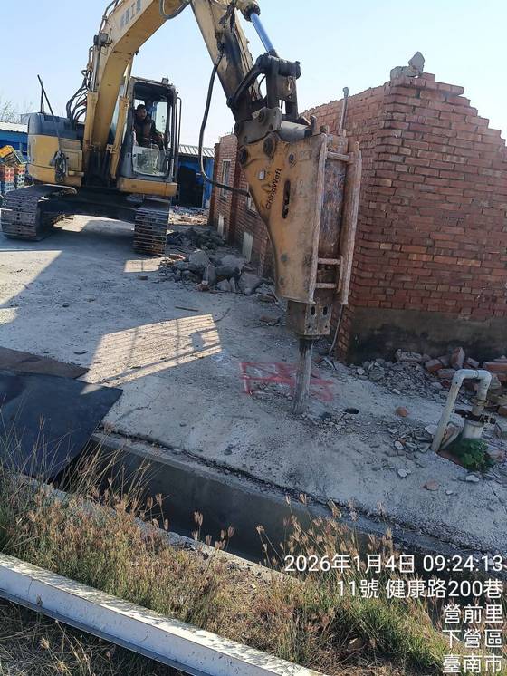 台南下營區挖基礎口