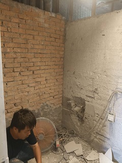 台南永康區浴室打石拆除